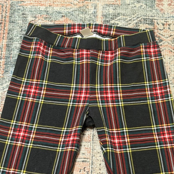 CREWCUTS Holiday Christmas Tartan Plaid Stretch Cotton Leggings Girls 12 NWOT - Picture 3 of 7